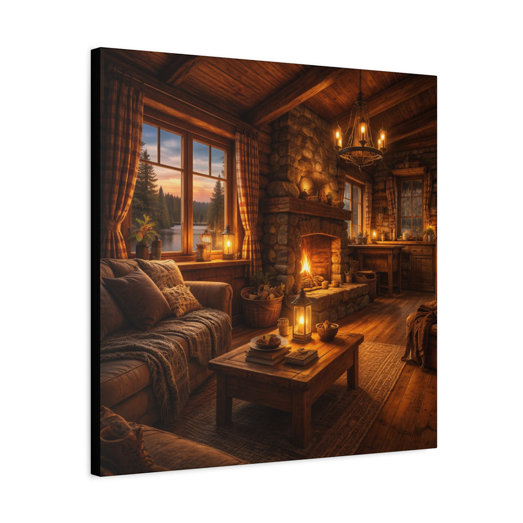 Värmen i Timmerstugan , Canvas.