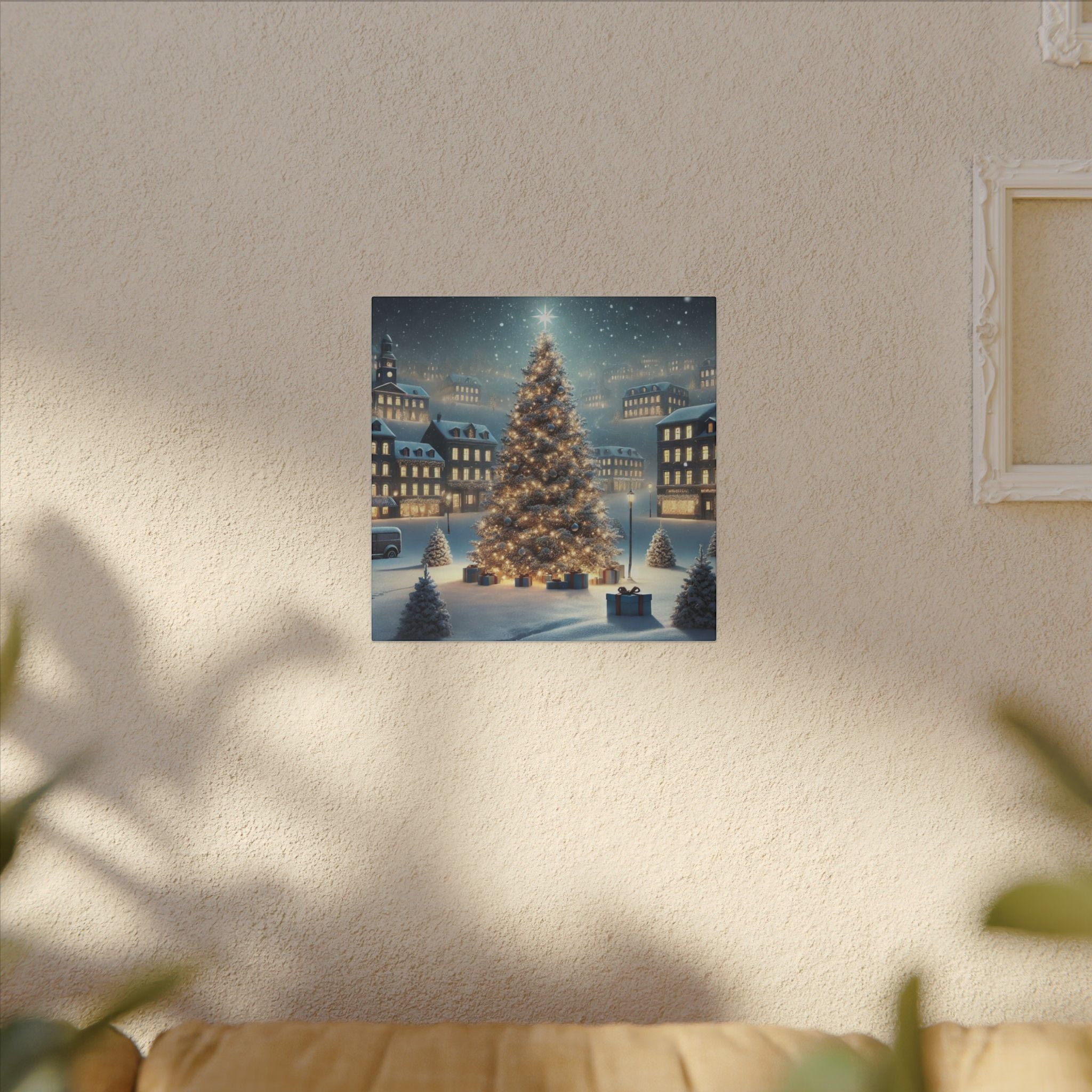 Julsnö Canvastavla – Matt Canvas Väggkonst