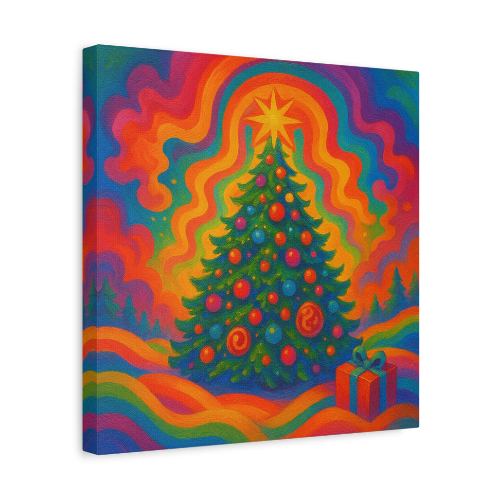 En Vänlig Julklapp Canvastavla – Matt.