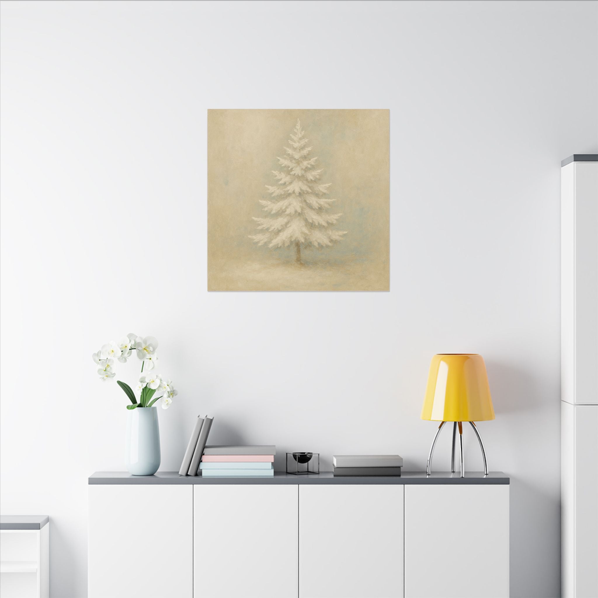 Stilla Vinterträd Canvastavla – Matt Väggkonst