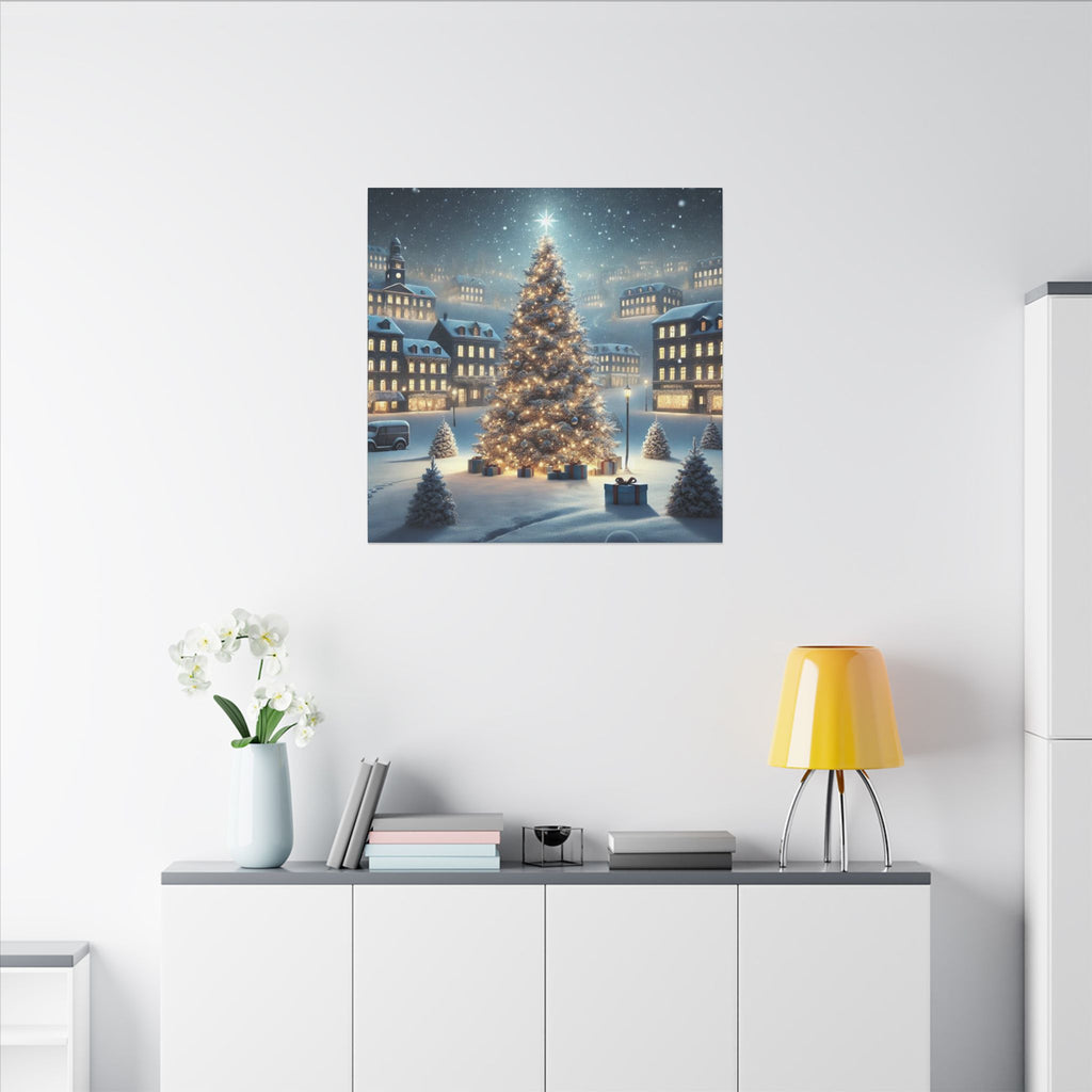 Julsnö Canvastavla – Matt Canvas Väggkonst