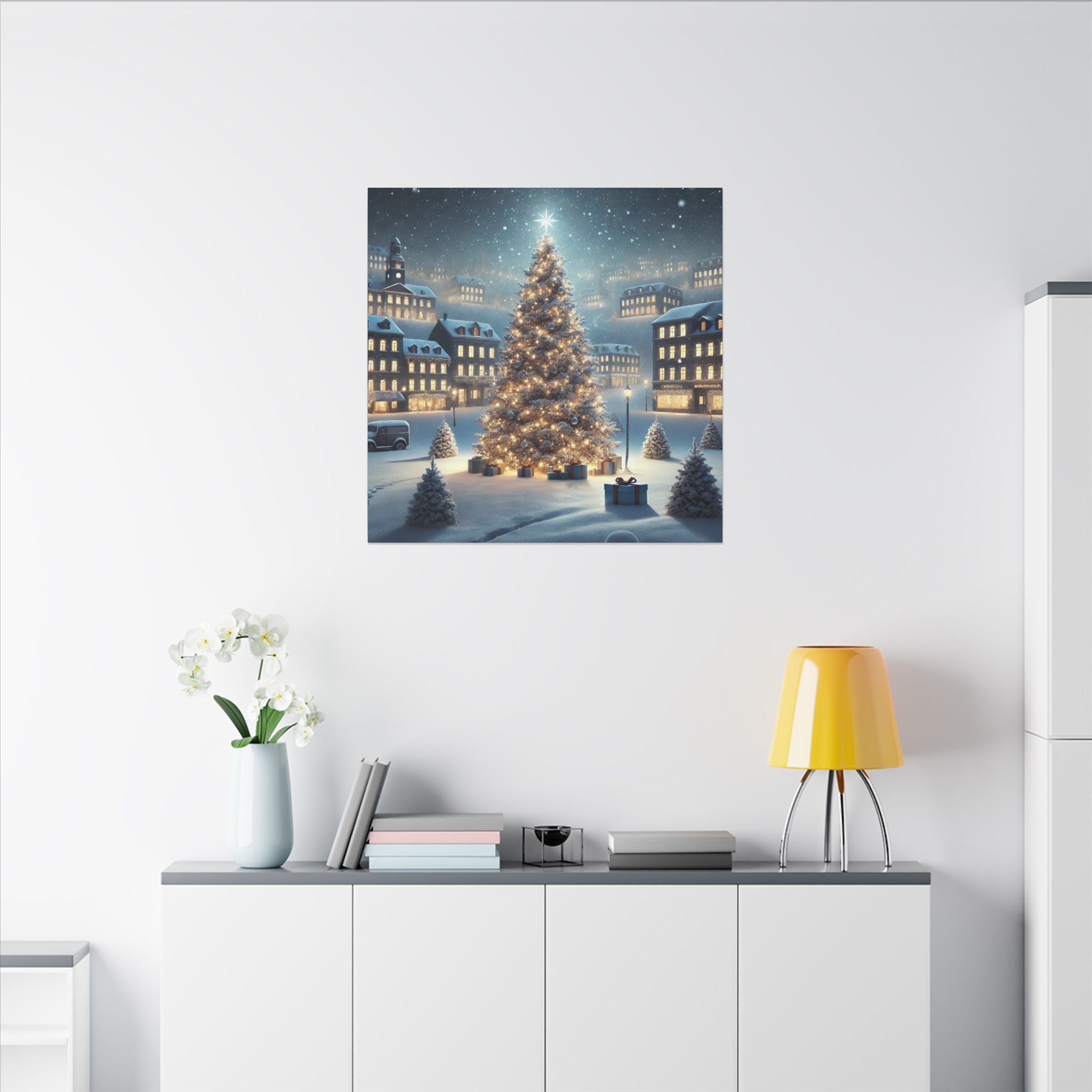 Julsnö Canvastavla – Matt Canvas Väggkonst