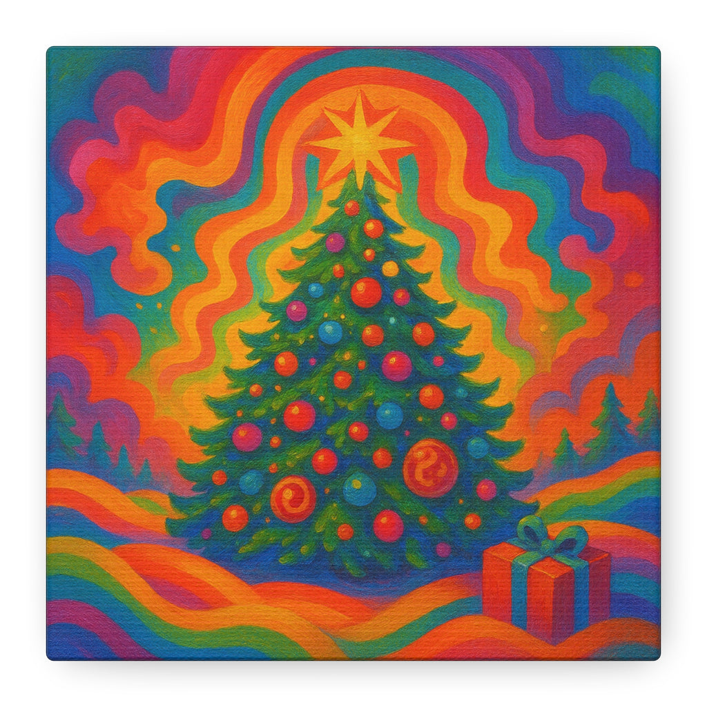 En Vänlig Julklapp Canvastavla – Matt.