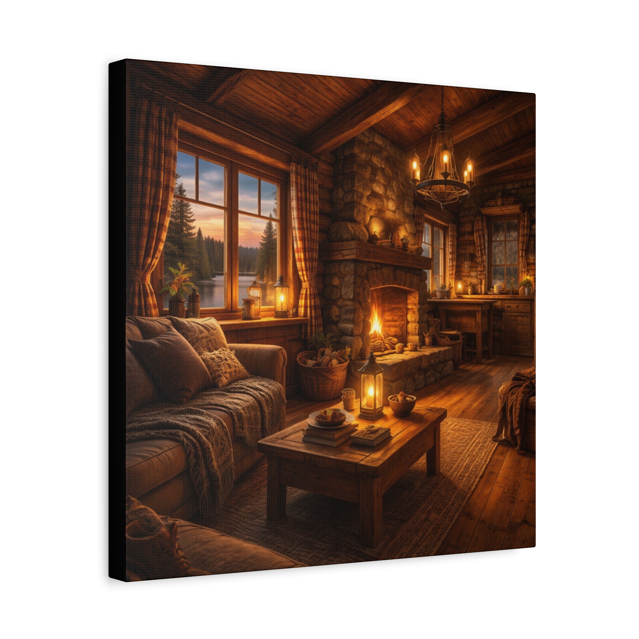 Värmen i Timmerstugan , Canvas.