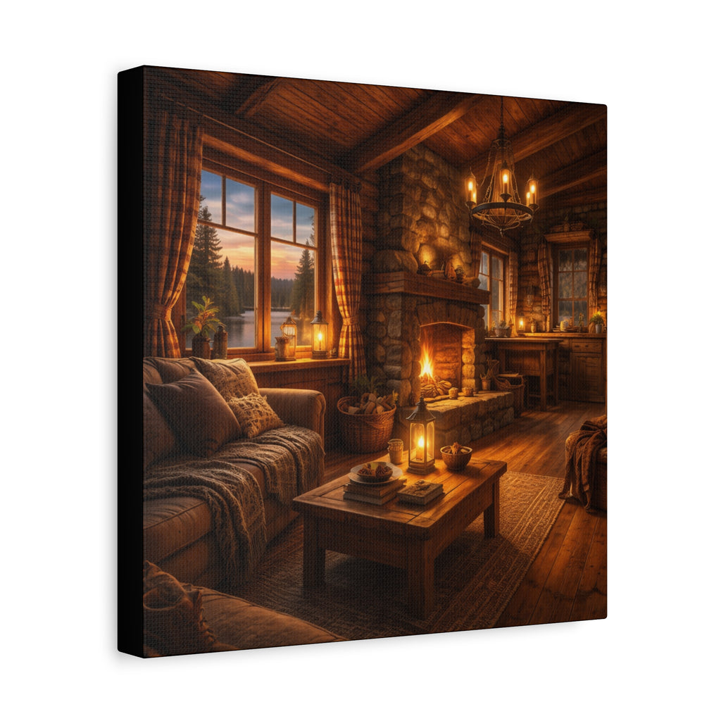 Värmen i Timmerstugan , Canvas.