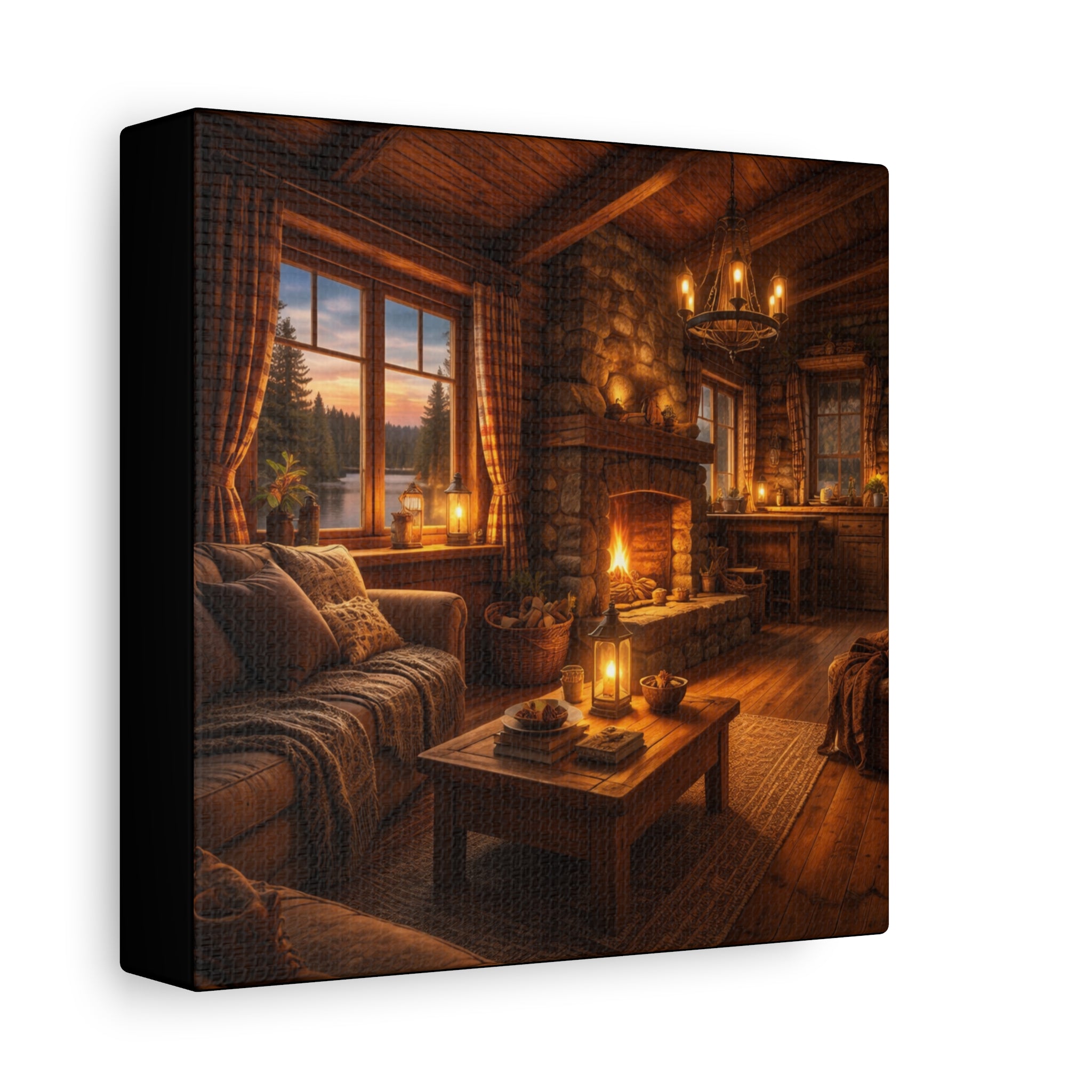 Värmen i Timmerstugan , Canvas.