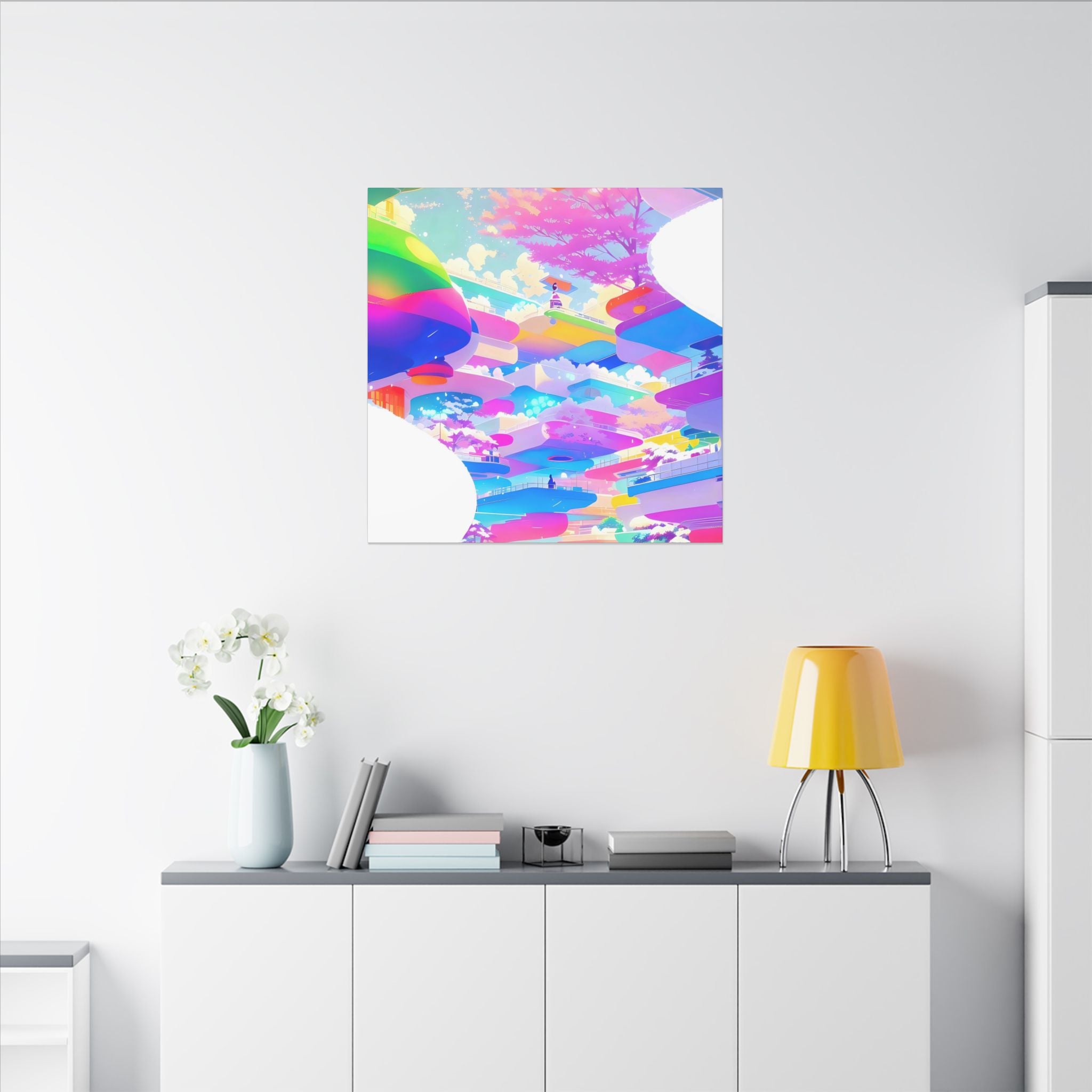 Flow Tema Matt Canvastavla – Flera Storlekar