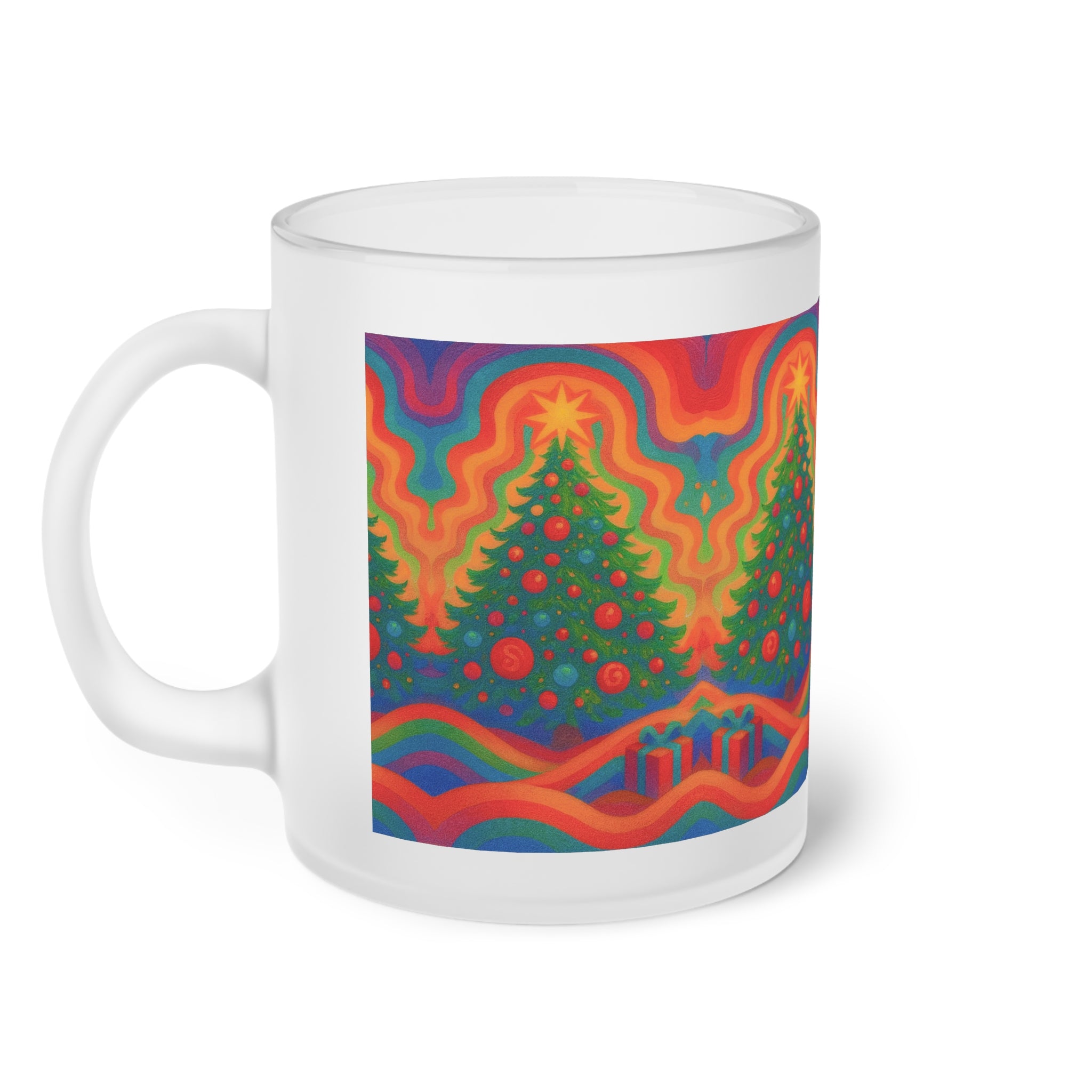 Frostad Glasmugg – Drömlik Julgran Kaffekopp (33cl)