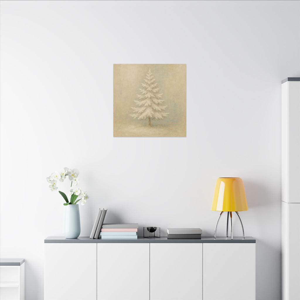 Stilla Vinterträd Canvastavla – Matt Väggkonst