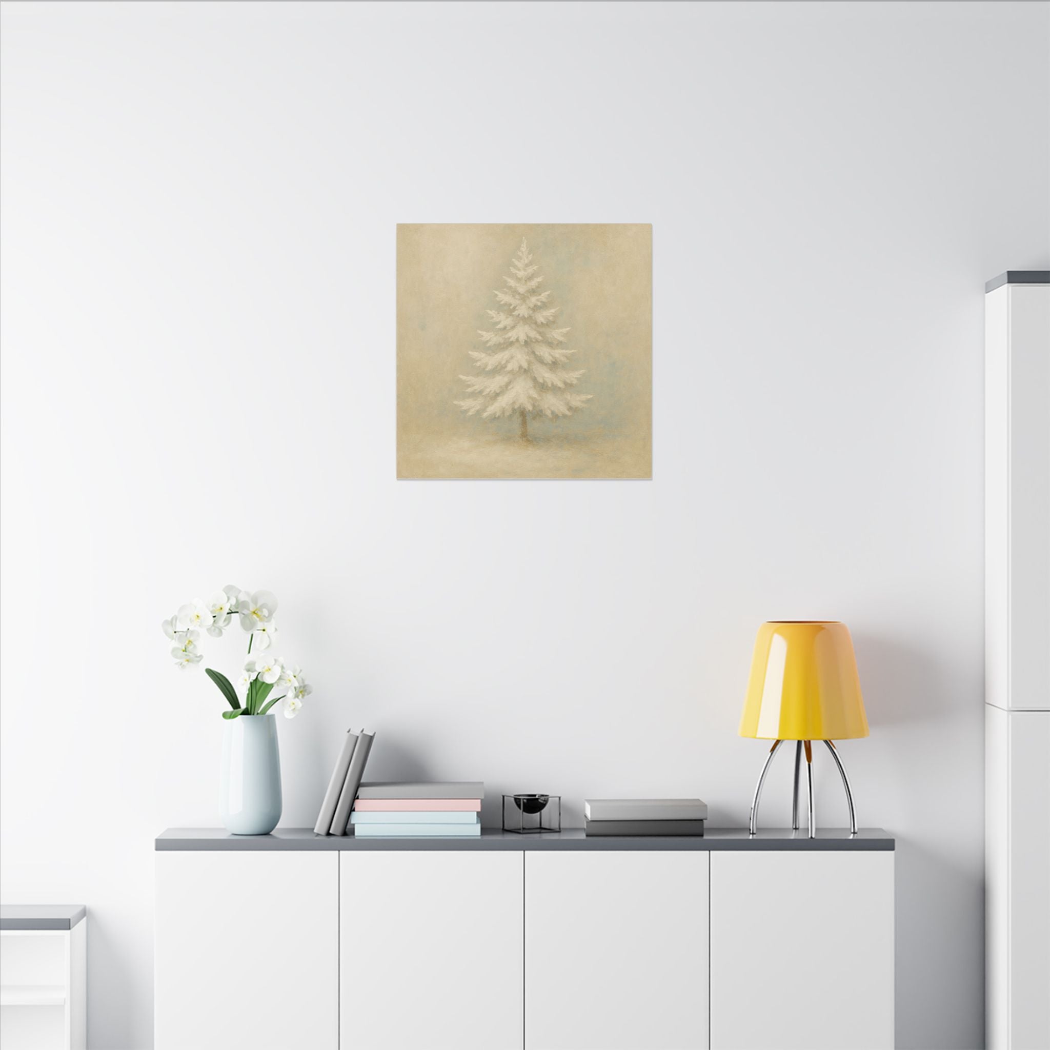 Stilla Vinterträd Canvastavla – Matt Väggkonst