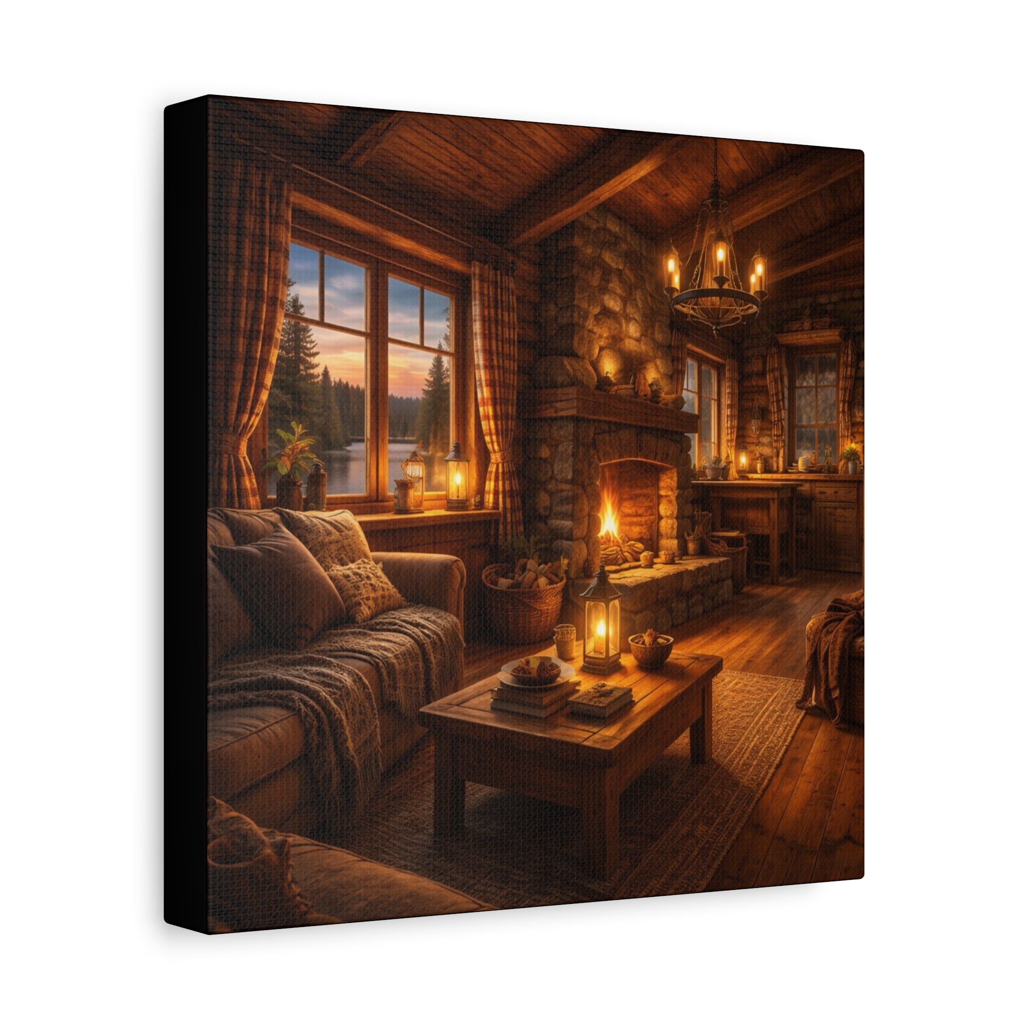 Värmen i Timmerstugan , Canvas.