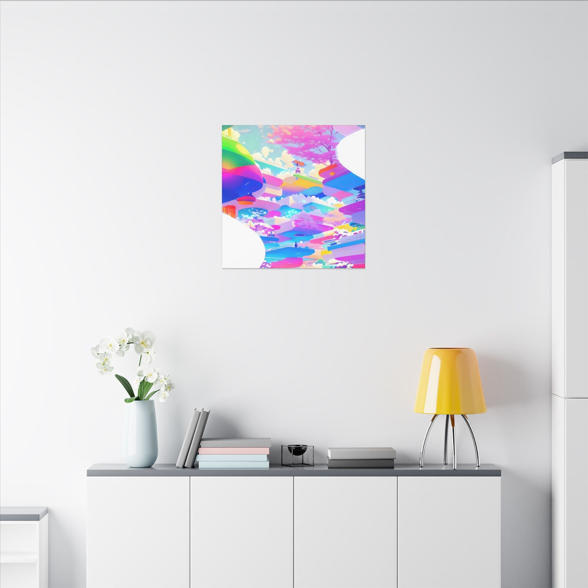 Flow Tema Matt Canvastavla – Flera Storlekar