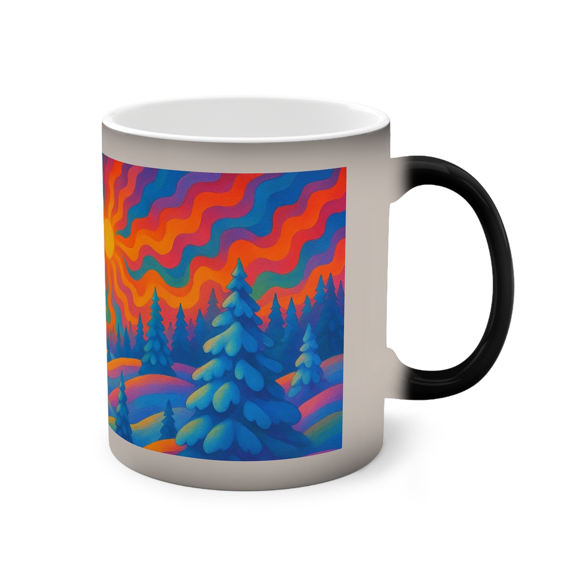 Färgskiftande Mugg – Drömlik Soluppgång Värmeavslöjande, 33cl