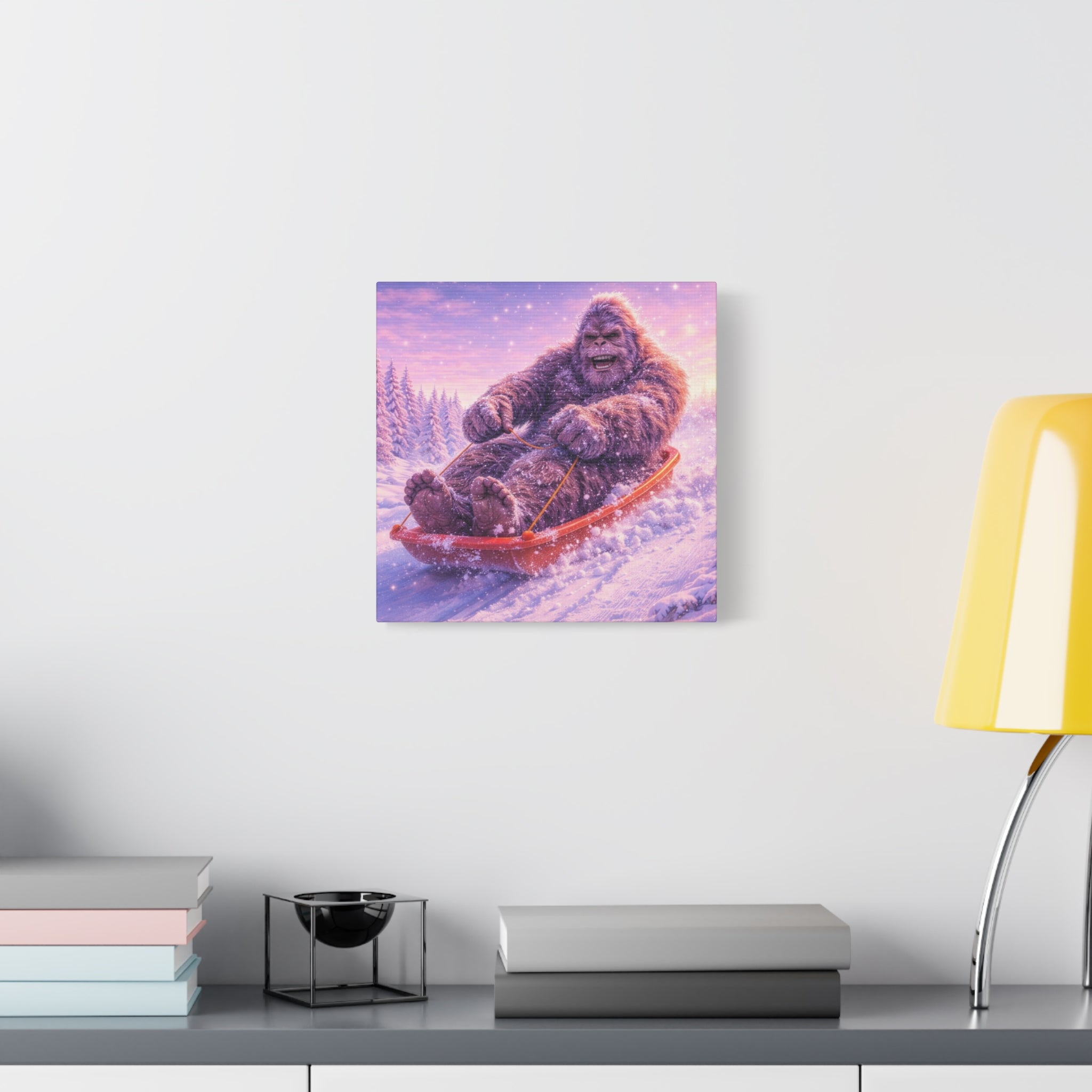 Big Foot på Pulkaäventyr – Canvas