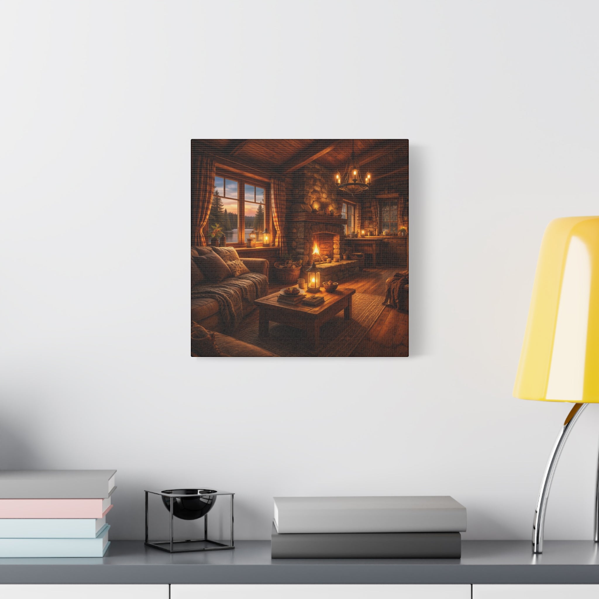 Värmen i Timmerstugan , Canvas.