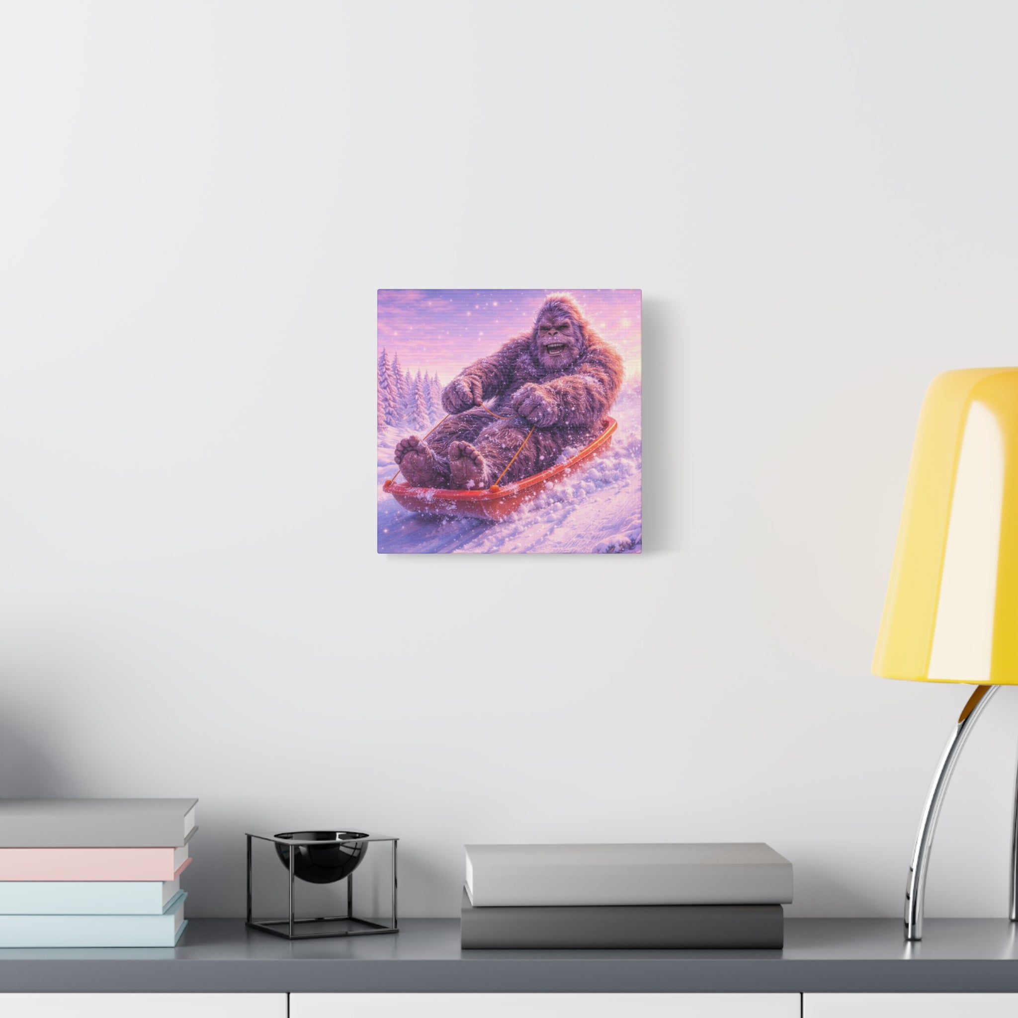 Big Foot på Pulkaäventyr – Canvas