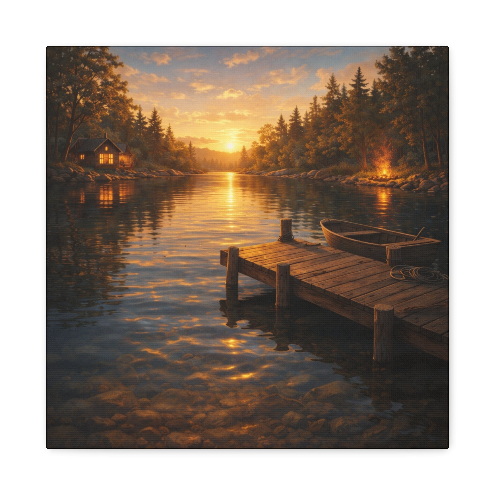 Stillheten vid Hemviken , Canvas.