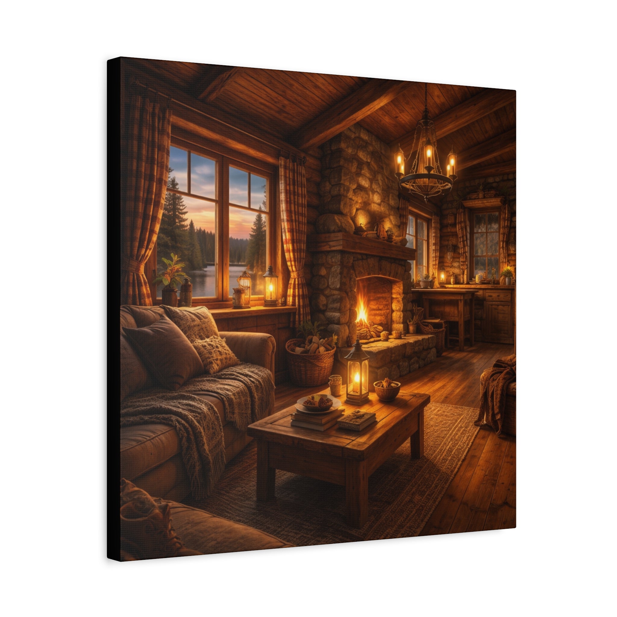 Värmen i Timmerstugan , Canvas.