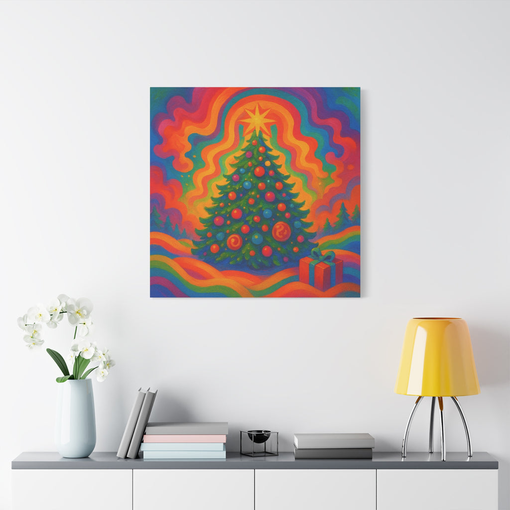 En Vänlig Julklapp Canvastavla – Matt.