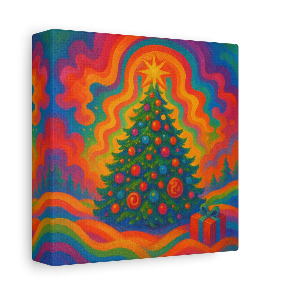 En Vänlig Julklapp Canvastavla – Matt.