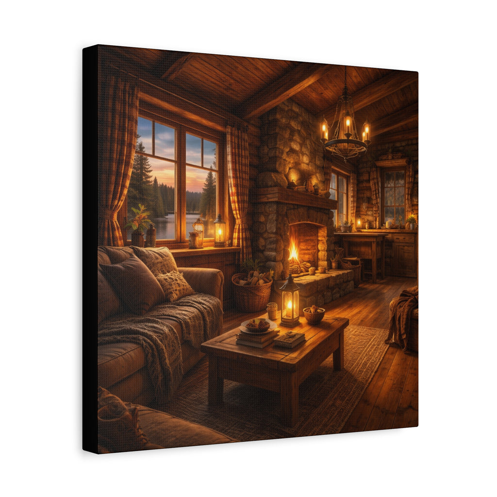 Värmen i Timmerstugan , Canvas.