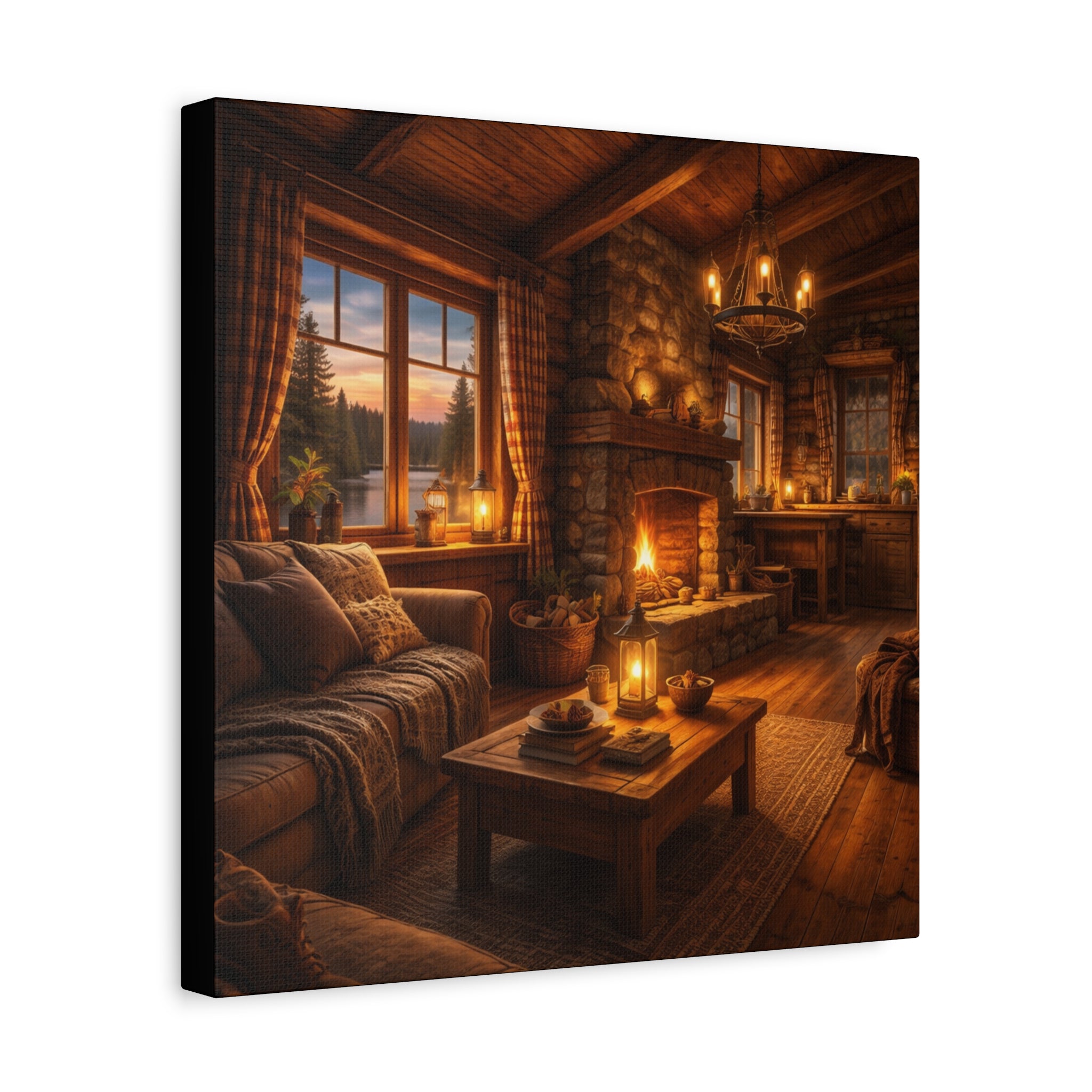 Värmen i Timmerstugan , Canvas.