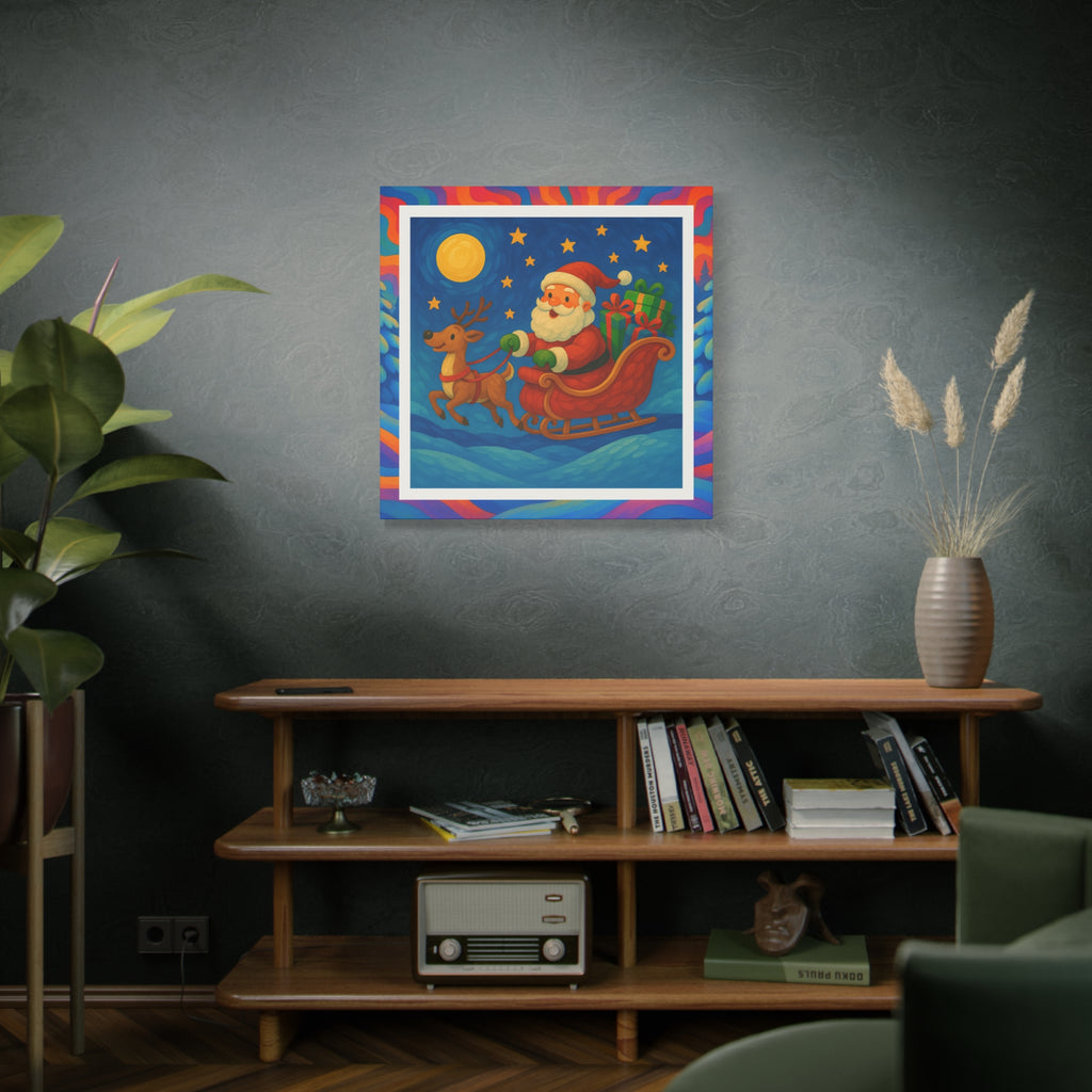 Tomten på Väg – Julmotiv Canvastavla