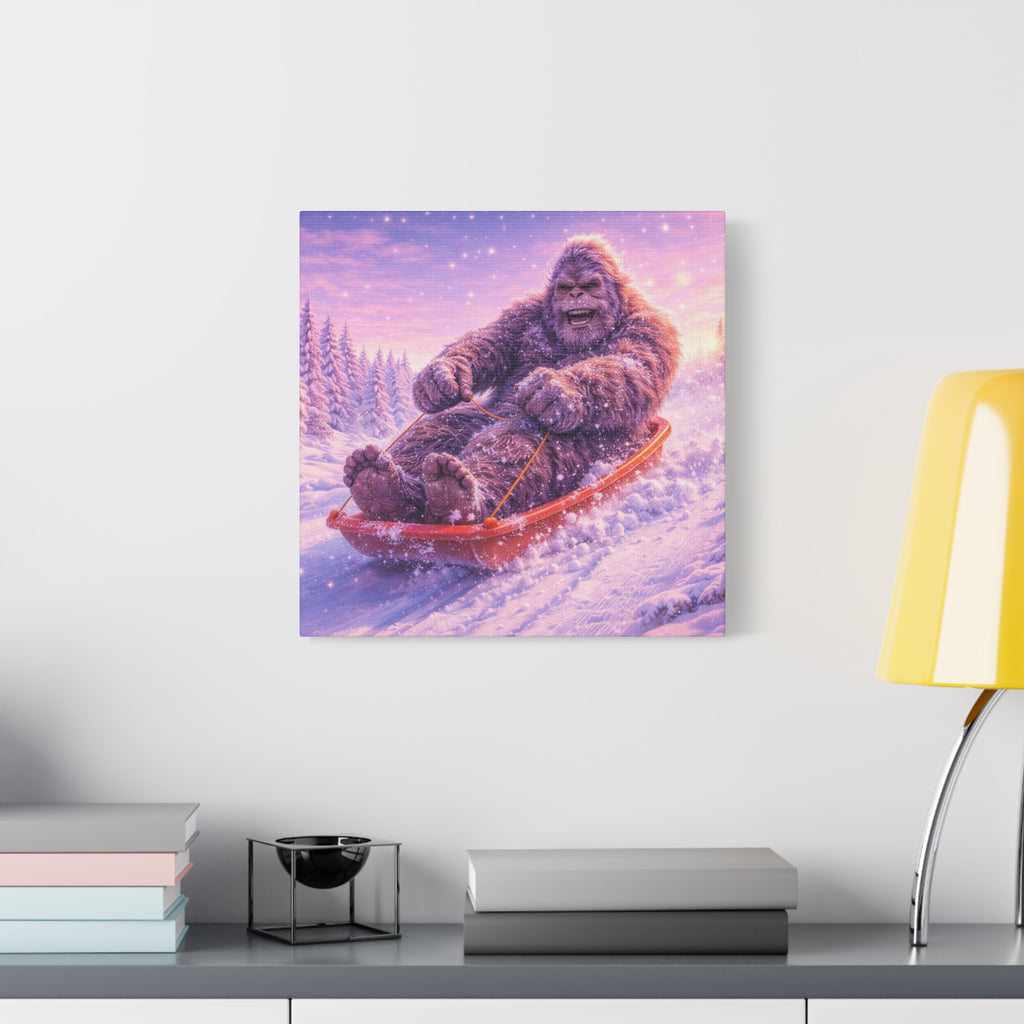 Big Foot på Pulkaäventyr – Canvas