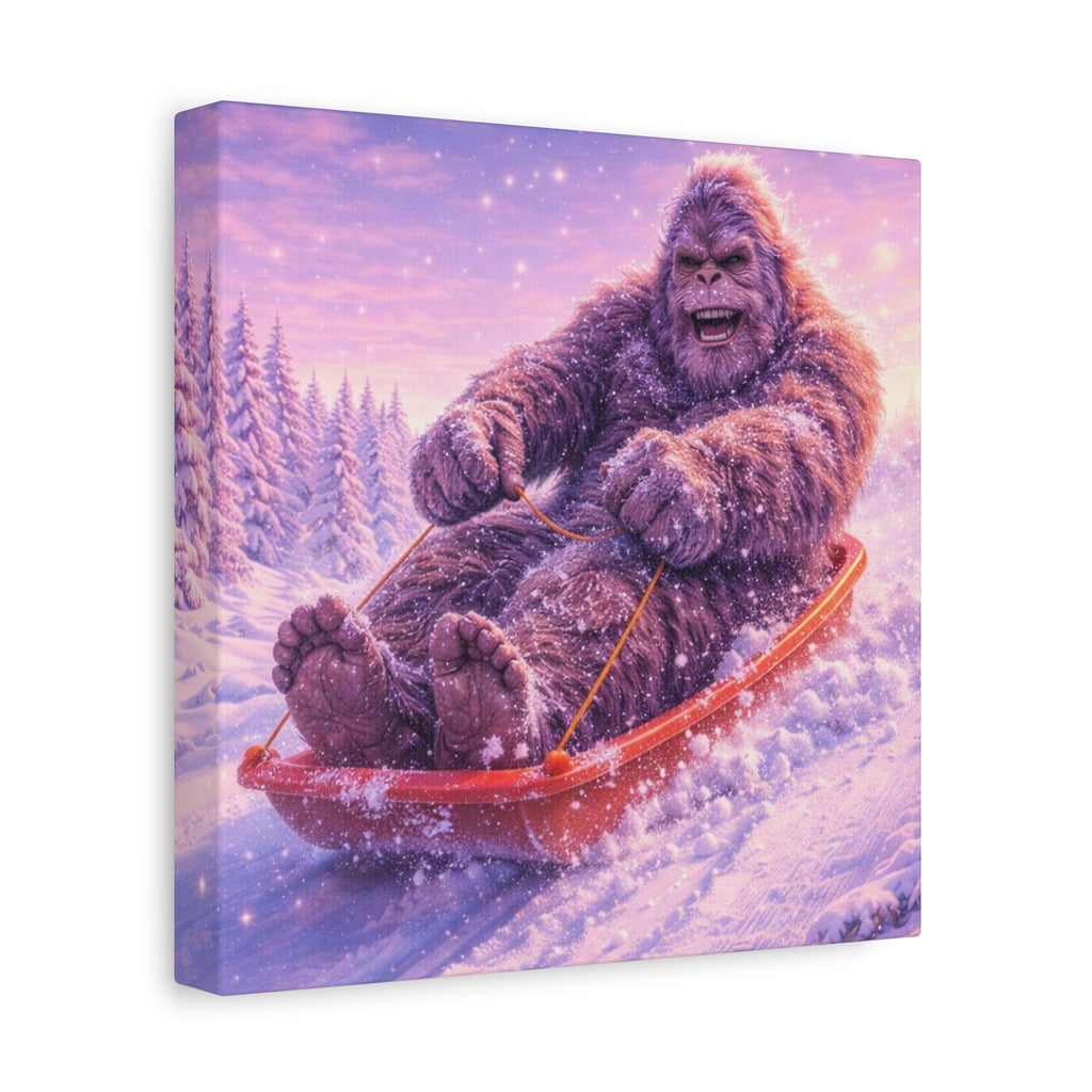 Big Foot på Pulkaäventyr – Canvas